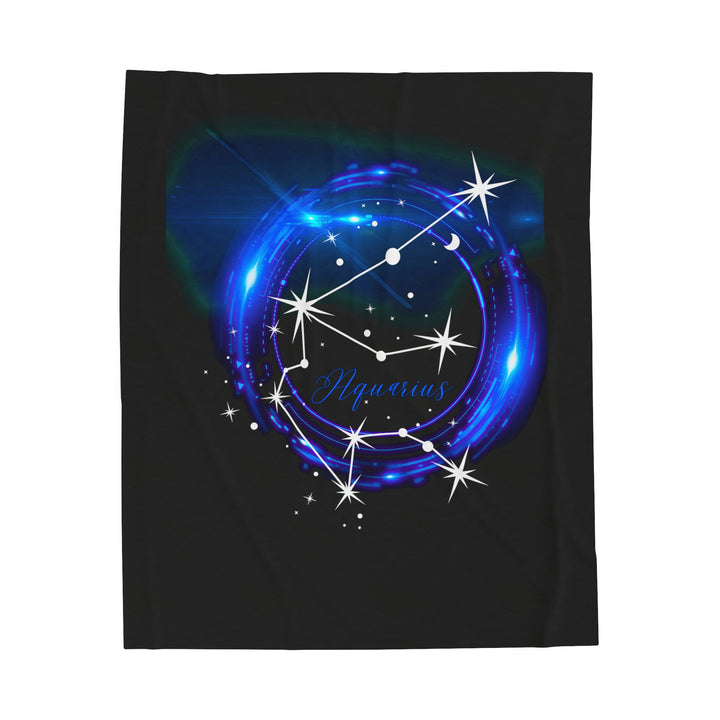 Aquarius Velveteen Plush Blanket