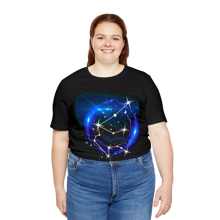 Aquarius Constellation Unisex Jersey Short Sleeve Tee