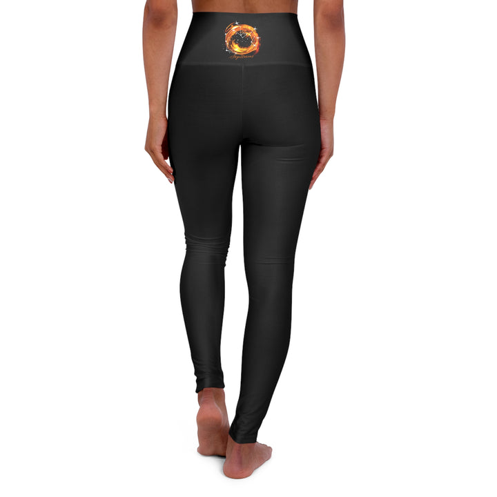 Sagittarius Constellation - High Waisted Yoga Leggings (AOP)