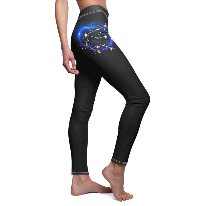 Aquarius Constellation - Women's Cut & Sew Casual Leggings (AOP)