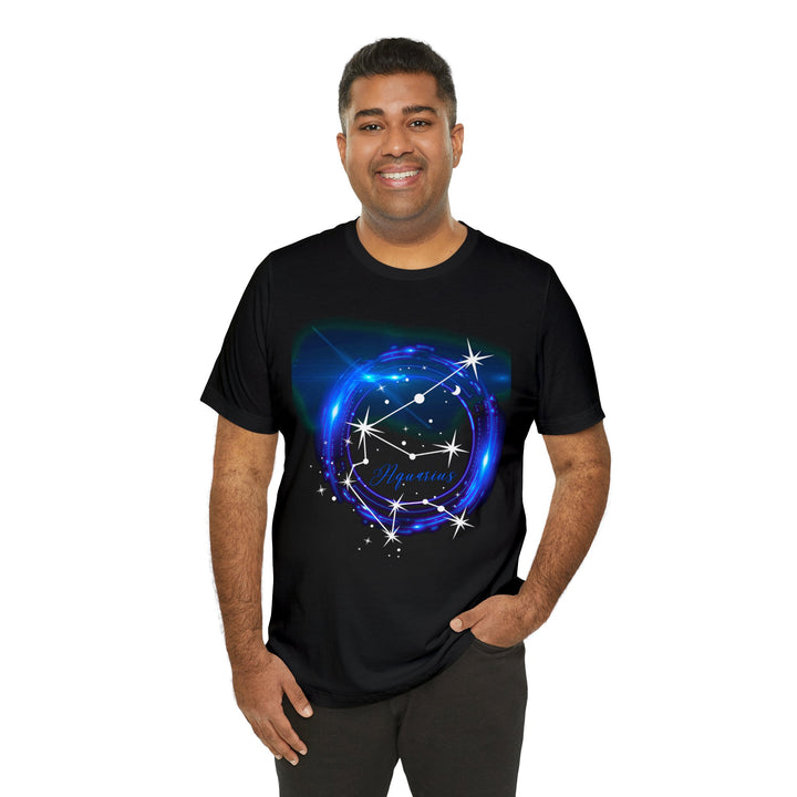 Aquarius Constellation Unisex Jersey Short Sleeve Tee