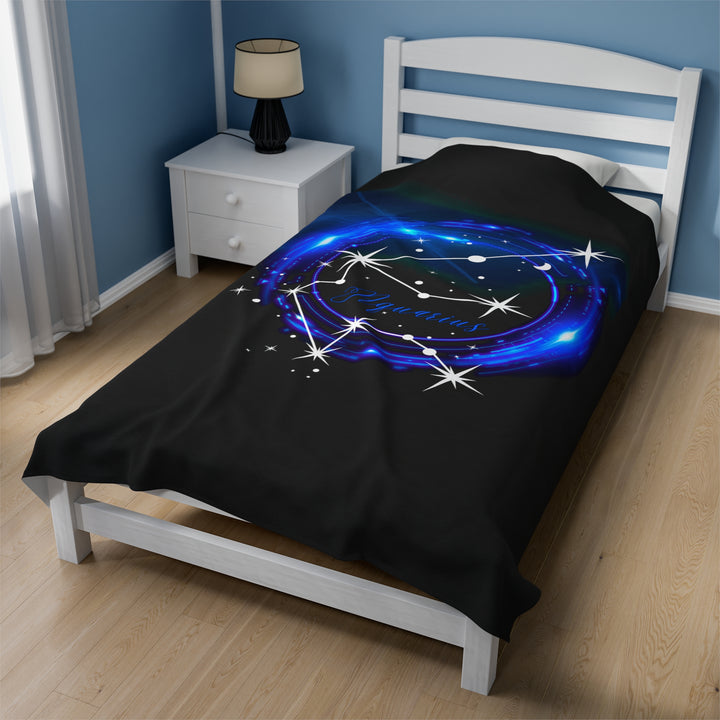 Aquarius Velveteen Plush Blanket