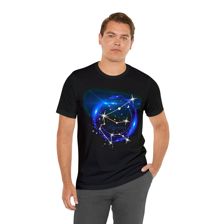 Aquarius Constellation Unisex Jersey Short Sleeve Tee