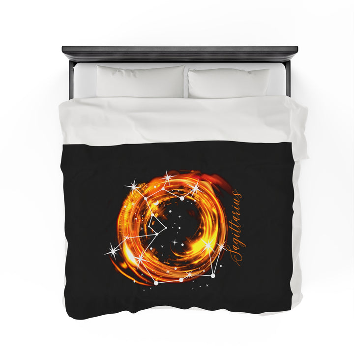 Sagittarius Velveteen Plush Blanket