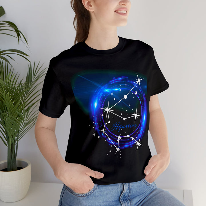 Aquarius Constellation Unisex Jersey Short Sleeve Tee