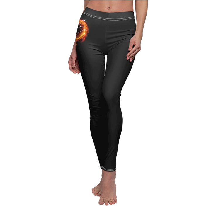 Leo Constellation - Women's Cut & Sew Casual Leggings (AOP)