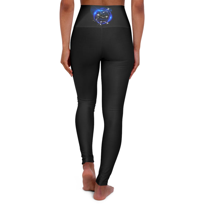 Aquarius Constellation - High Waisted Yoga Leggings (AOP)