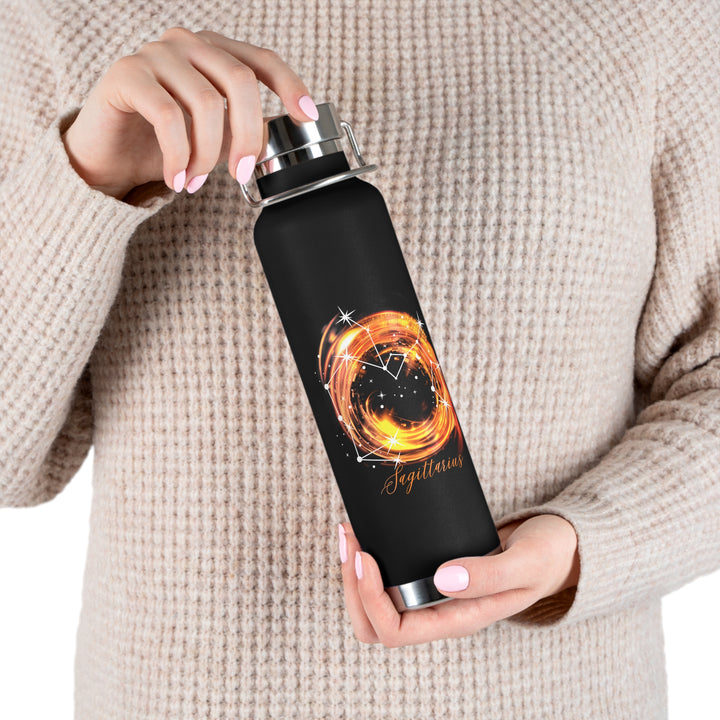 Sagittarius Constellation Copper Vacuum Insulated Bottle, 22oz