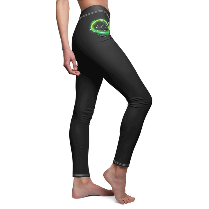 Virgo Constellation - Women's Cut & Sew Casual Leggings (AOP)