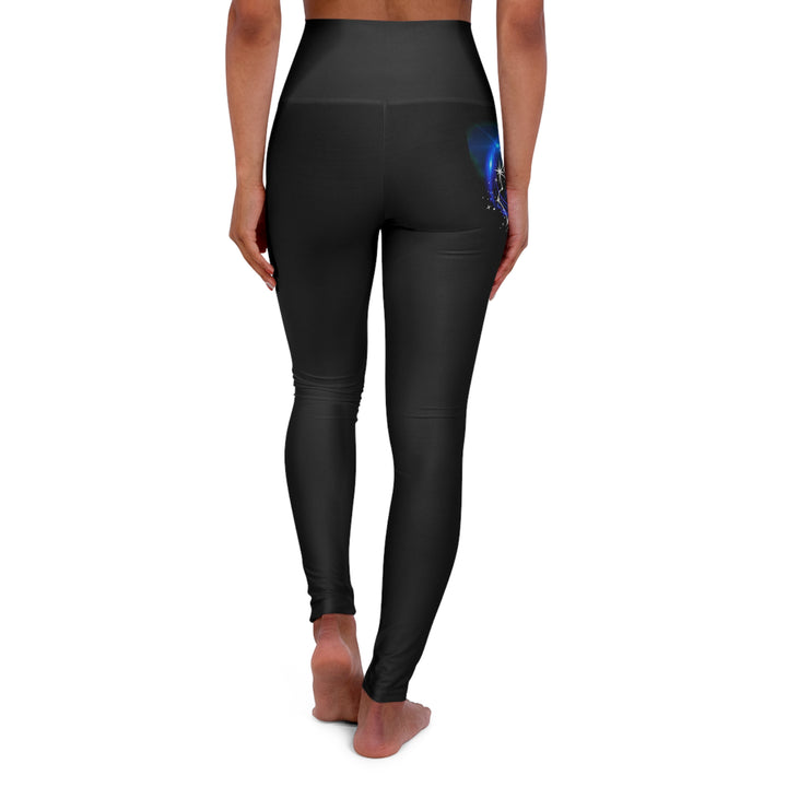 Aquarius Constellation - High Waisted Yoga Leggings (AOP)