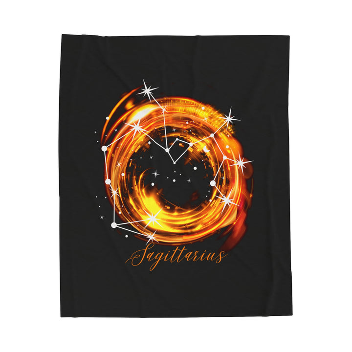 Sagittarius Velveteen Plush Blanket